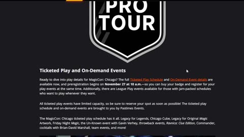 Quick rundown of Magic Con Chicago