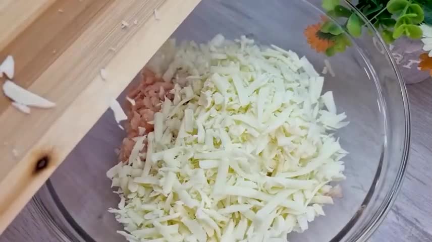 Put The Chopped Mozzarella Cheese Into A Bowl