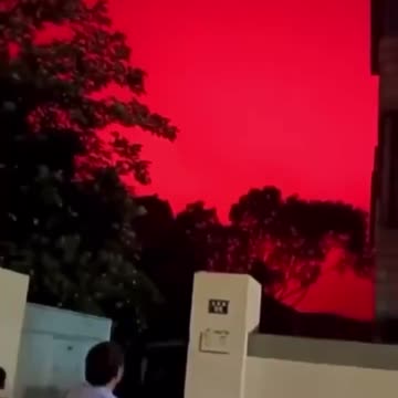 Red sky in China