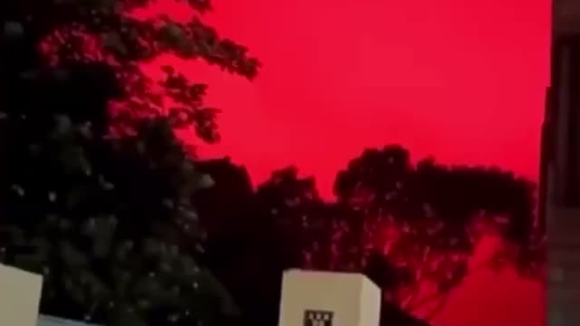 Red sky in China