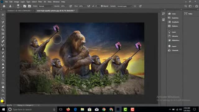 how to use brush tools in adobe Photoshop | pattern stamp tool | clone stamp tool
