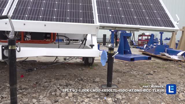 1060 Watt Solar Tower - 30' Mast - (4) 100W Lamps - Backup Diesel Genset - Timer & Dusk/Dawn