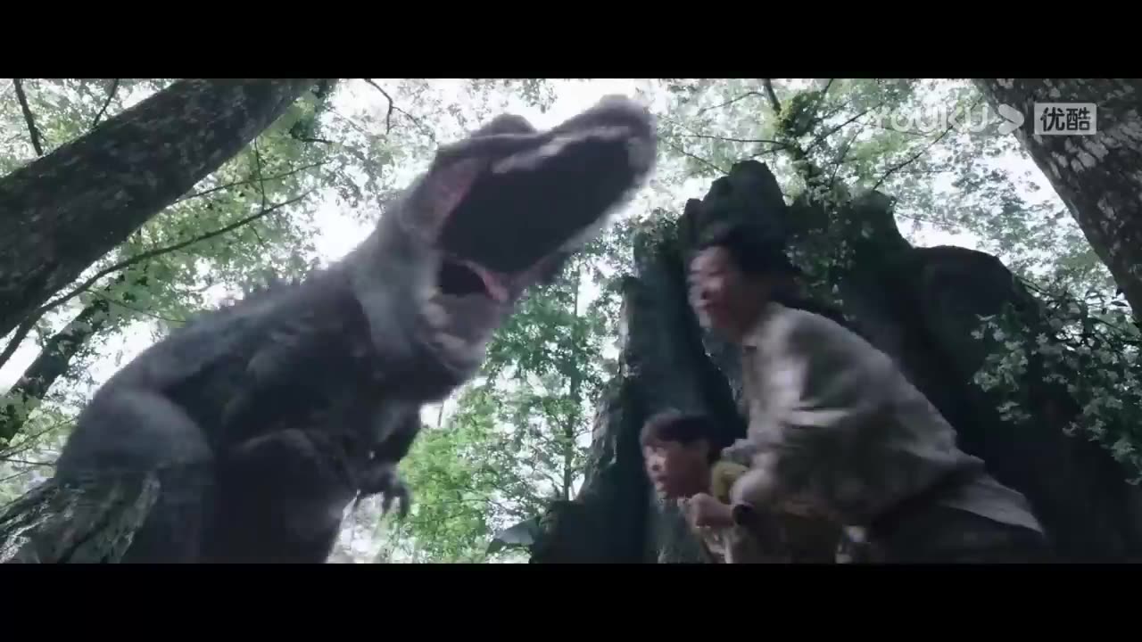 Dinosaur fight with snake