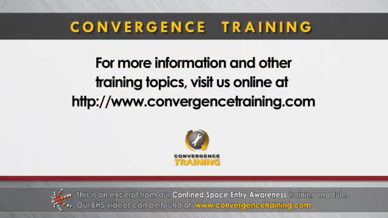 Confined Space Entry Awareness Training