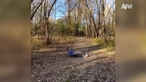 A group of friends attempting a synchronized jump shot ended up funnyly.!