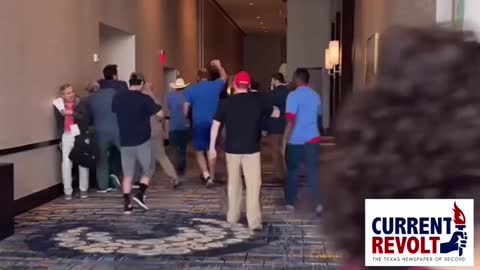 Conservative activist Alex Stein gets into an altercation with Dan Crenshaw's staff at TX GOP Convention