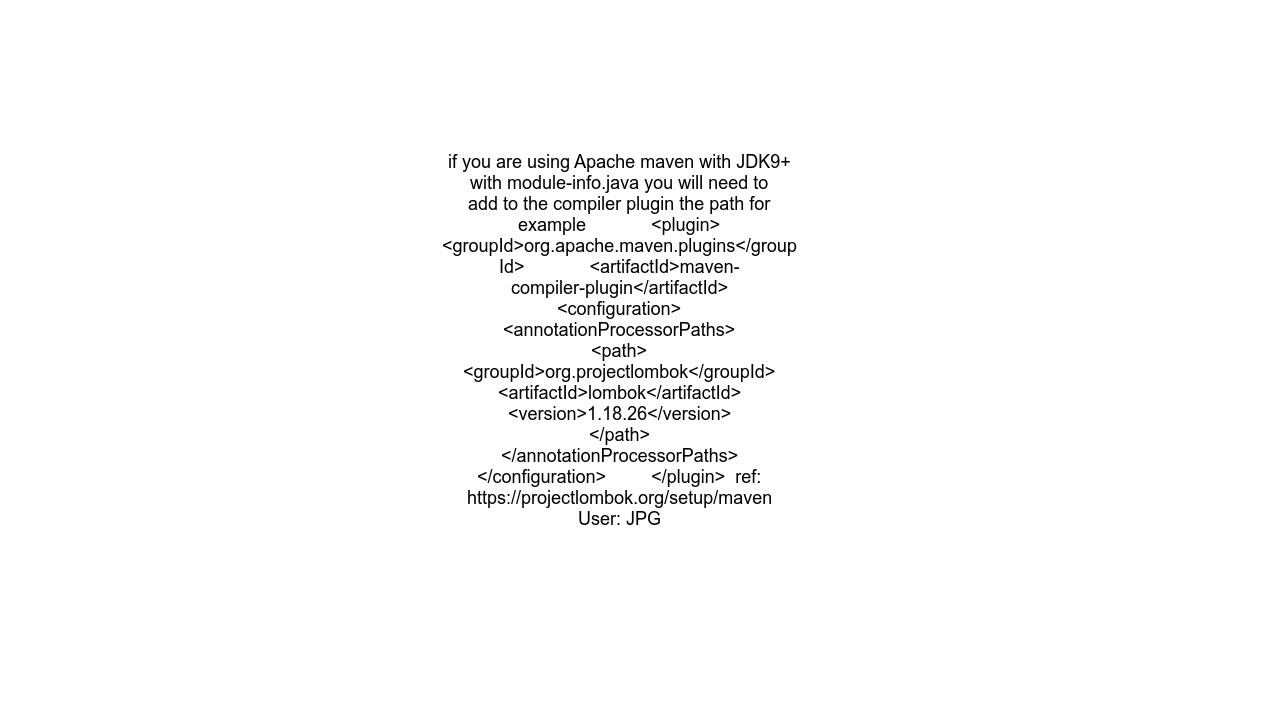 Cannot find symbol (all the constructors, getters and setters) in spring boot