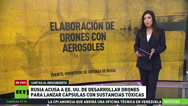 La Russia accusa gli USA di sviluppare droni per lanciare capsule con sostanze tossiche.Il Ministero della Difesa russo ha rivelato che gli USA hanno brevettato un drone per diffondere insetti aviotrasportati infetti e altri tipi di armi biologiche