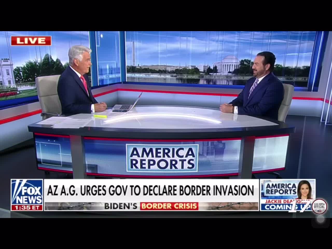 Arizona AG Mark Brnovich Is Urging the governor to declare an invasion.