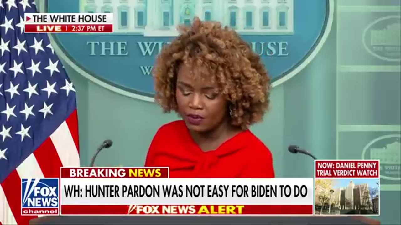 Karine Jean-Pierre addresses Hunter Biden pardon