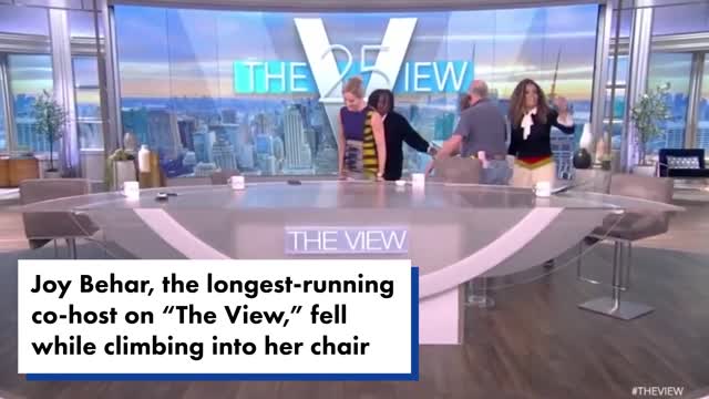 Joy Behar suffers dramatic fall on The View face-plants in front of audience | New York Post