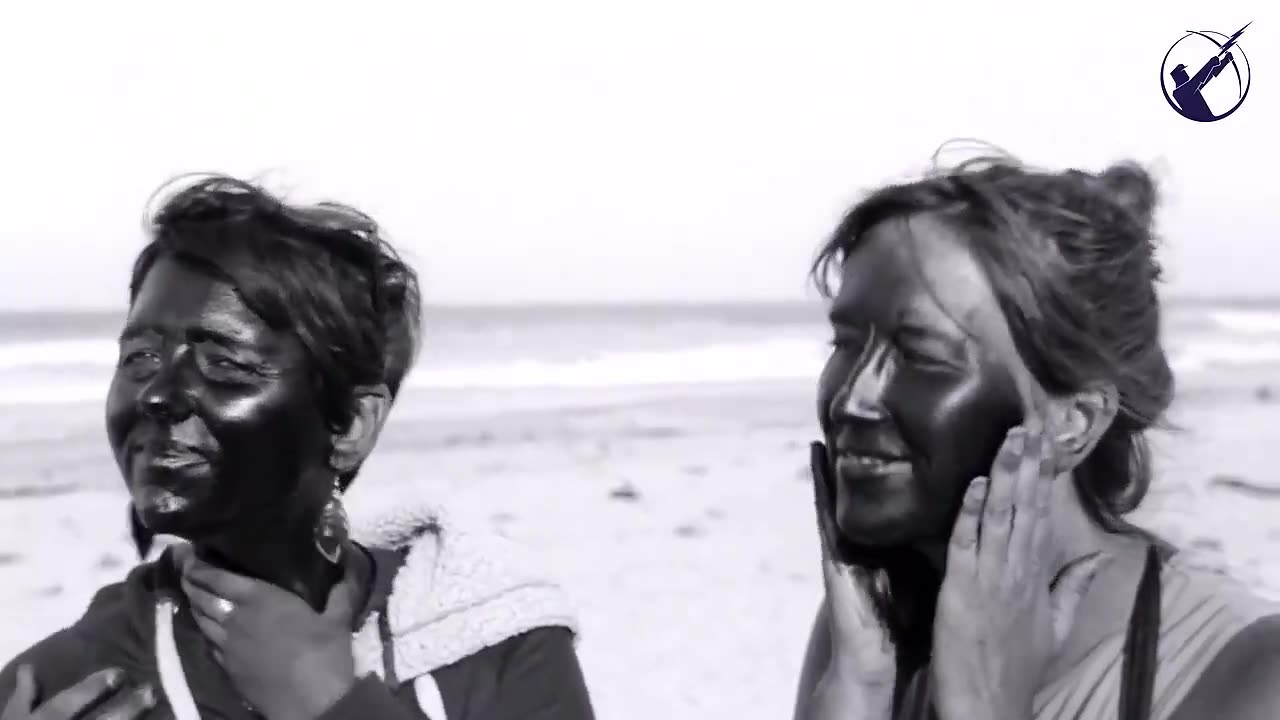 A simple clip of what sunscreen looks like under a UV Camera.
