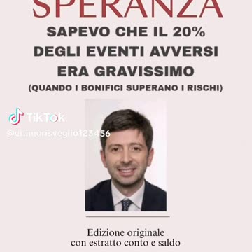 💩🚽 Amatissimo Ministro Speranza 🚽💩