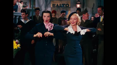 Marilyn Monroe Gentlemen Prefer Blondes 1953 When Love Goes Wrong, Nothing Goes Right 4k v2