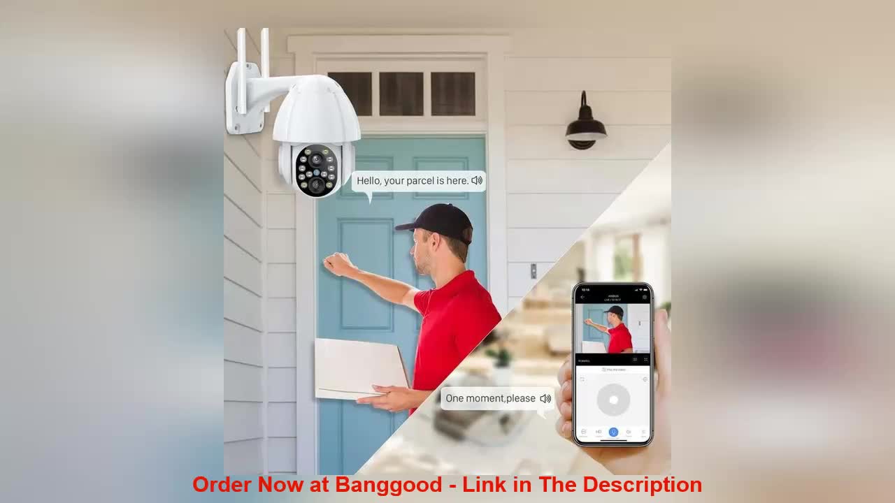 ⚡️ HD 1080P Dual-Lens PTZ Wifi Camera Outdoor Auto Tracking Cloud CCTV Home Security IP Camera 2MP