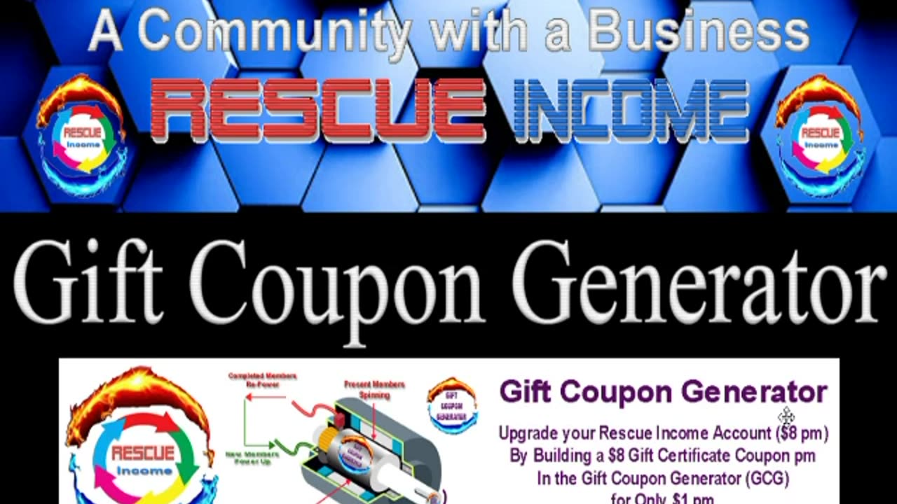 Rescue Income Gift Certificate System