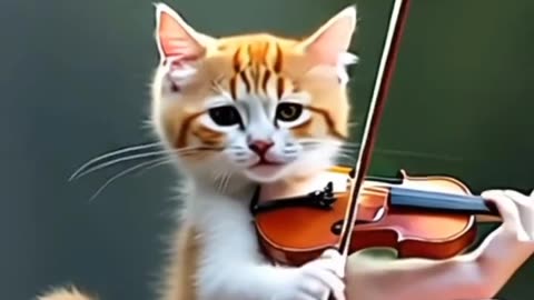 Cat playing guitar... American pet videos