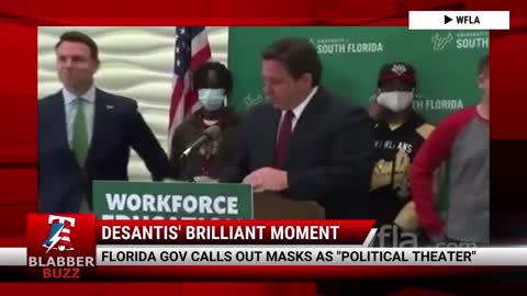 Florida Gov Calls Out Masks As "Political Theater"