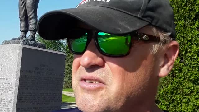 Arcadia Military park talking about the Ohrdruf, German Concentratiion camp.