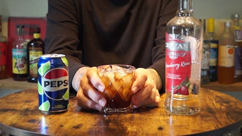 Cruzan Strawberry Rum & Pepsi Lime