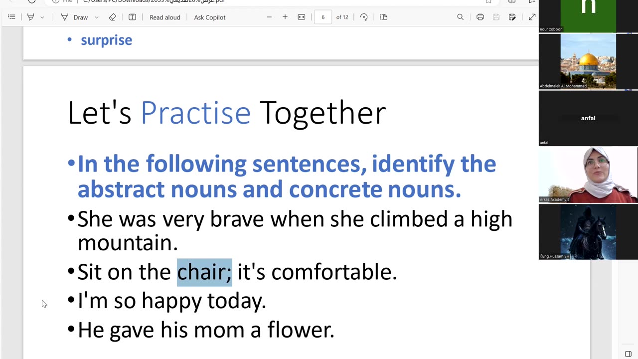 Parts of Speech-Nouns