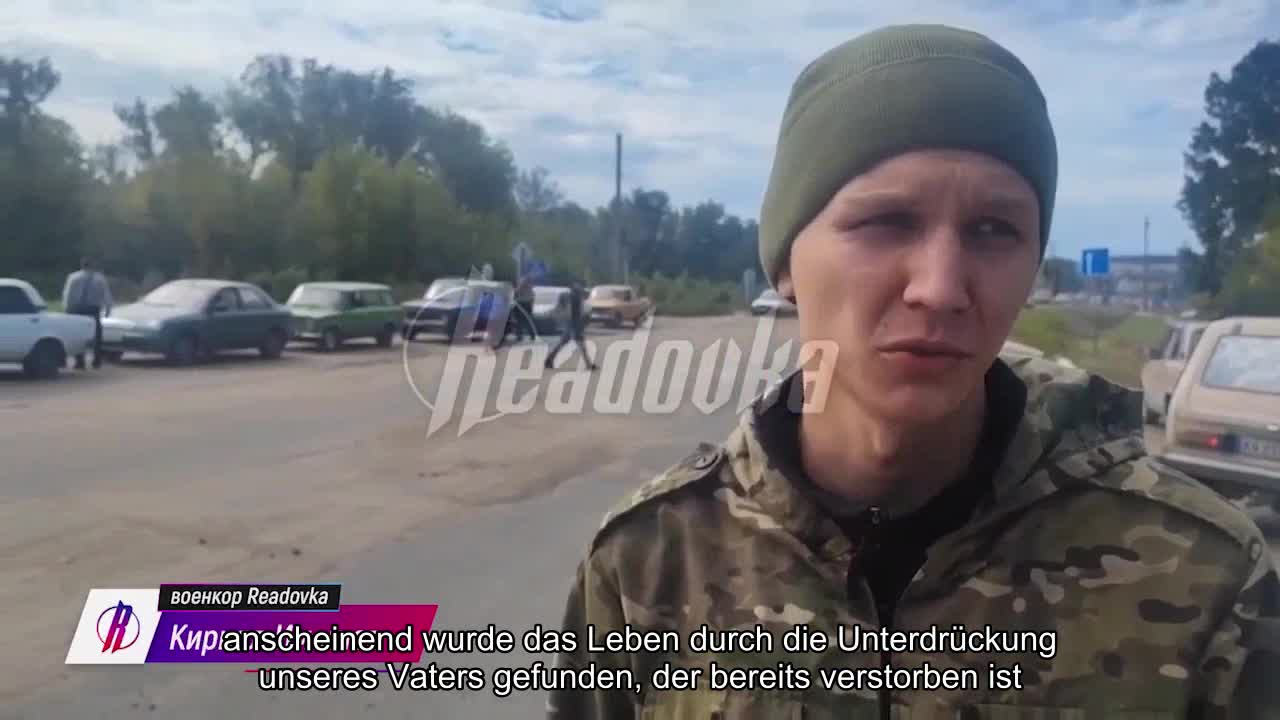 Besetztes Svatov. Gebiet Luhansk Die pro-russische Öffentlichkeit flieht aus Svatov. "Unsere Trup