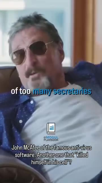 John McAfee Another one thati-virus "killed himself in his cell!