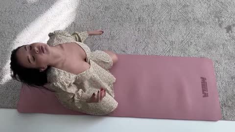 Sexy girl morning yoga time