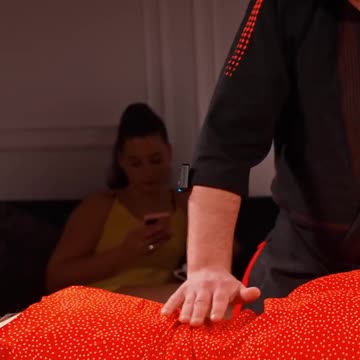 Lower back and foot stretching for Alina