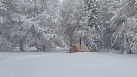 Camping in winter