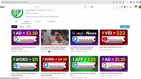 Get Paid $1.80 Every MIN 🤑 Watching YouTube Video Ads