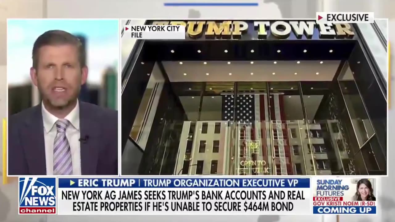 Eric Trump - "This is a crooked system with a crooked Attorney General in a crooked court."