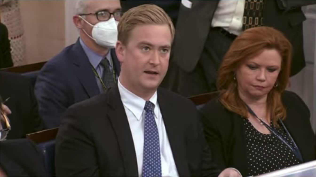 Peter Doocy asks Karine Jean-Pierre why Biden is going to visit Buffalo but he didn't visit Waukesha