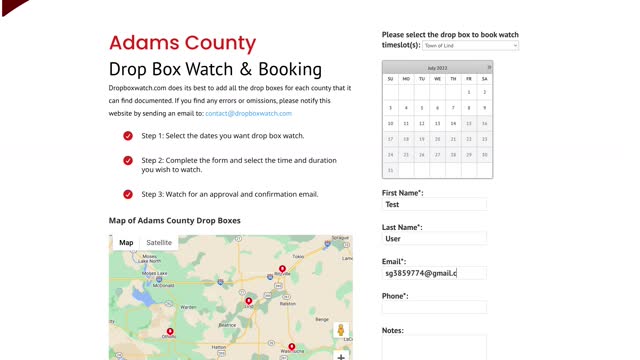 How to Register and Schedule to be a Drop Box Watcher