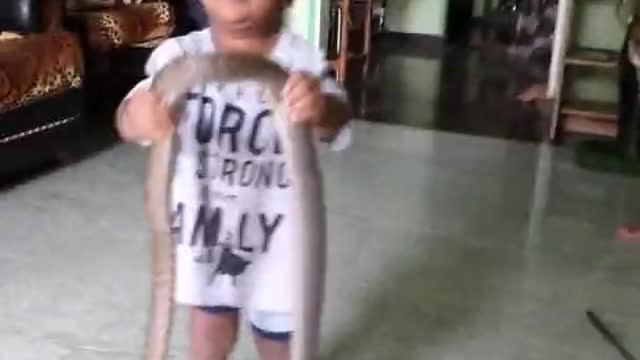 Snake catching by my bro