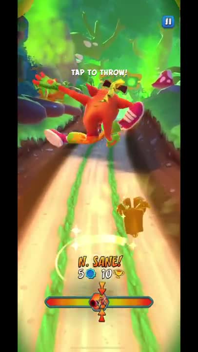 Nitro Geary Battle Run Gameplay On Turtle Woods - Crash Bandicoot: On The Run! (Season 4 Boss)