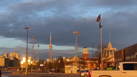 Exhibition Place at nightfall