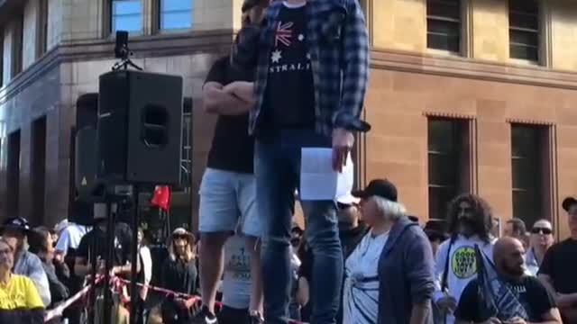 ⚫1737. AUSTRALIA 🇦🇺 ANTI VAX CROWD RALLY