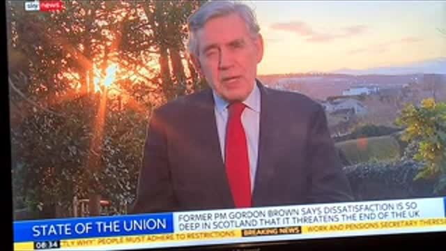 Jan 2021. Gordon Brown on the State of the Union