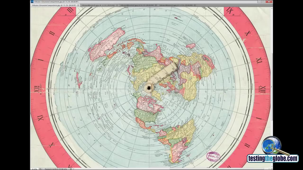 FLAT EARTH ANCIENT MAP FROM (1587)