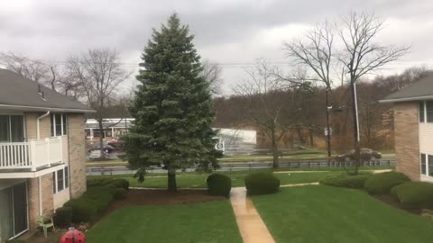 Massive rain storm filmed in time-lapse