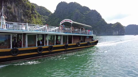 Ferry Sailing near Sea Shore