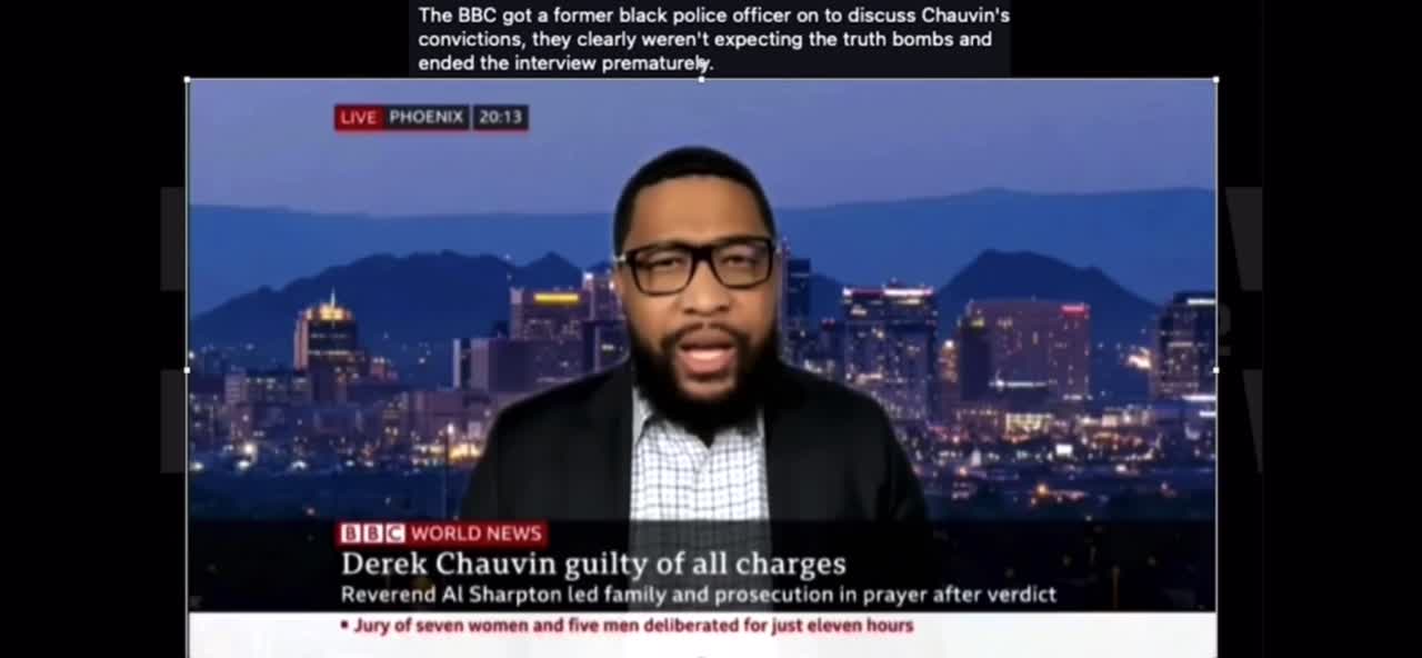 Officer Tatum drops major truth bombs in BBC interview.