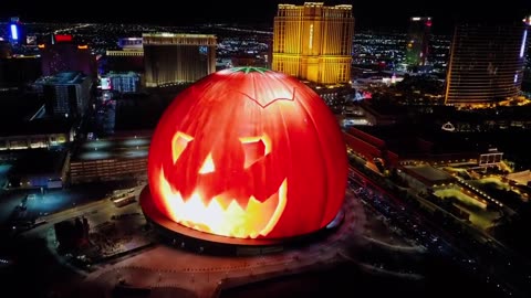 The Vegas Sphere is ready for Halloween🎃