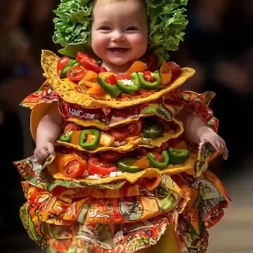 Cutest Baby Fashion Show Featuring Food-Themed Outfits