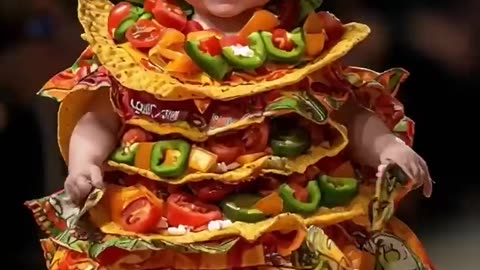Cutest Baby Fashion Show Featuring Food-Themed Outfits