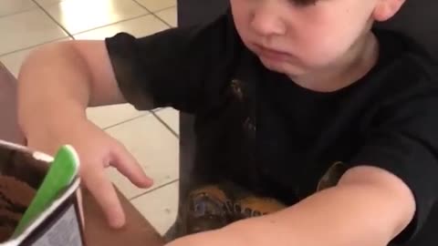 Funny KId Insists On Tasting Cocoa Powder and Rerets