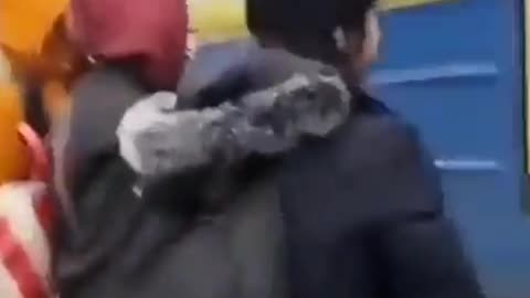 Ukraine Russia War People Denied Entry to train leaving Ukraine as war approaches