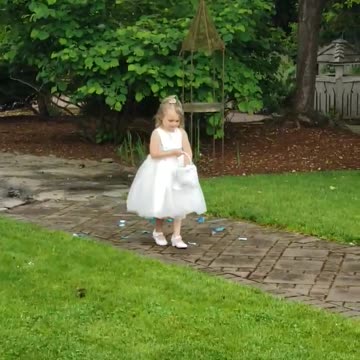 Flowergirl Runs Out Of Petals And Throws Basket