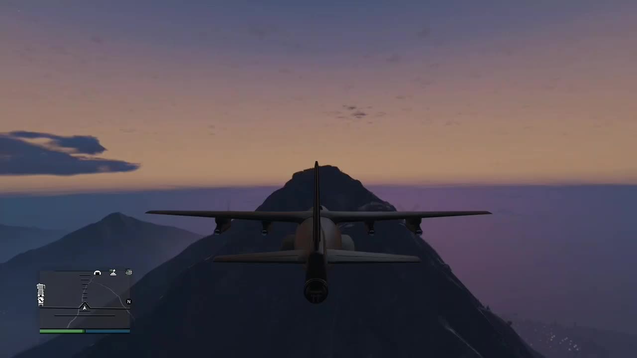 I landed my plane on the big mountain in Gta